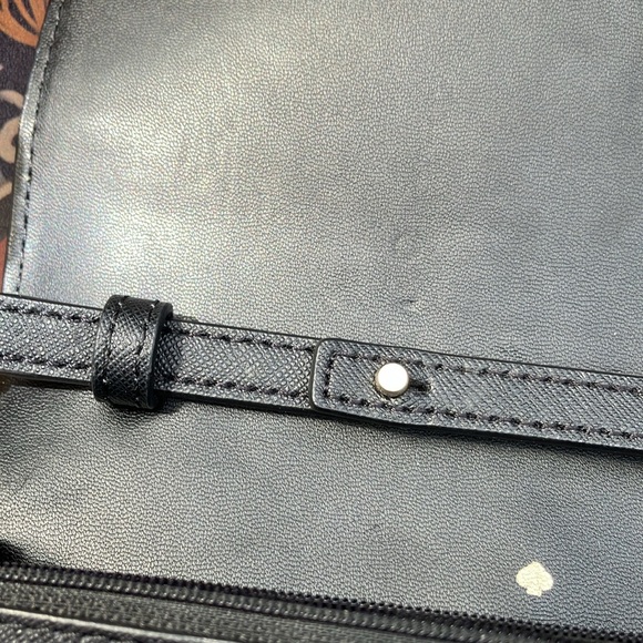 Kate Spade Black Staci Flap Front Crossbody - Picture 8 of 11